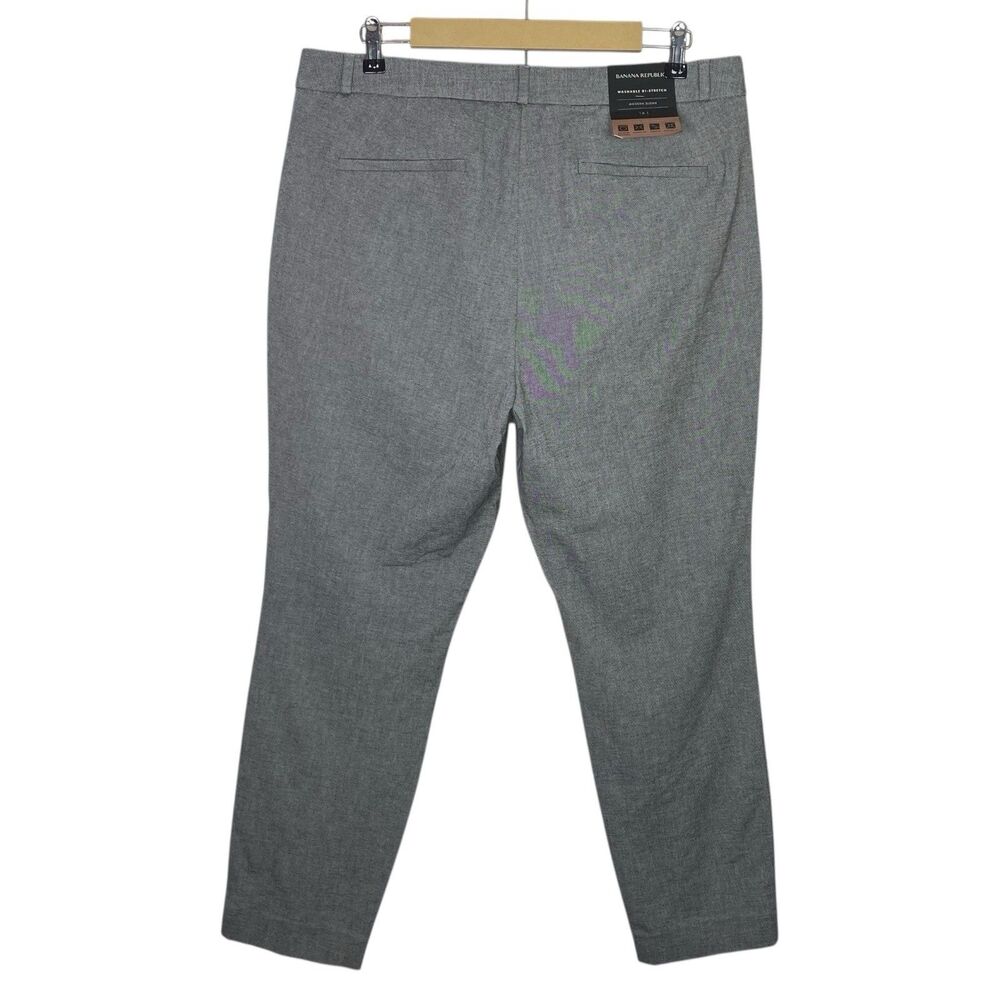 Banana Republic Dress Pants Womens 16 L (38x30) Gray Modern Sloan Ankle NWT - Picture 5 of 13